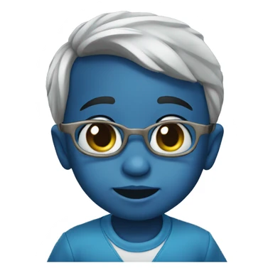 Lacinho azul bebe  sticker