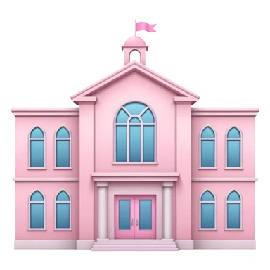pink school sticker