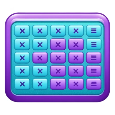 glitter purple and cian spreadsheet sticker