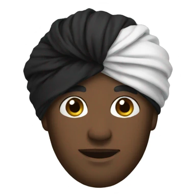 black turban sticker