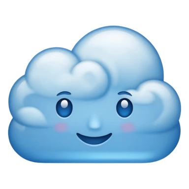 blue dialogue cloud sticker