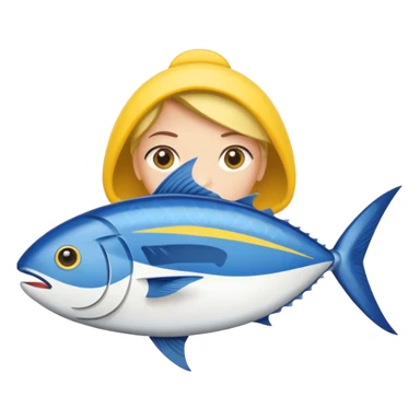 Create a logo using the FISHWIFE TINNED TUNA graphics  sticker