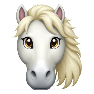 white pony sticker