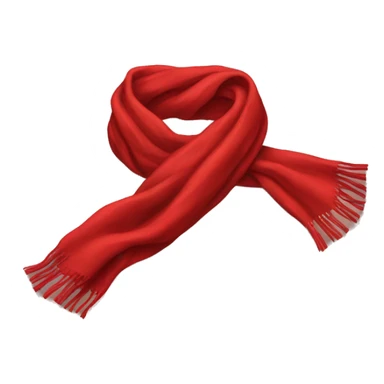 Red scarf sticker