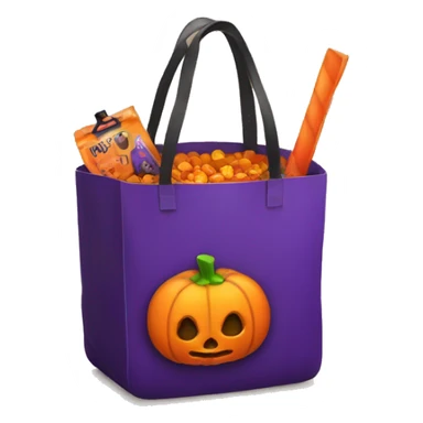 trick or treat bag  sticker