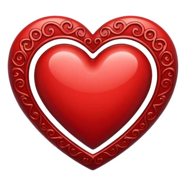 Fancy heart sticker