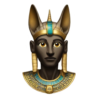 The god Osiris with proper animal head  sticker