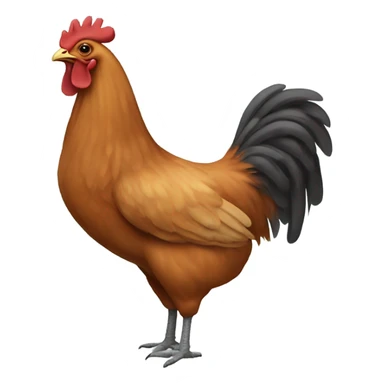 Chicken horse sticker