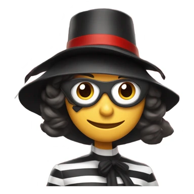 Hamburglar as a woman sticker