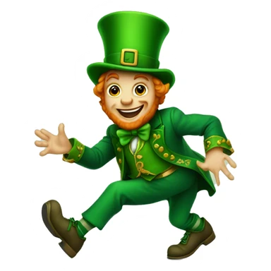 Leprechauns dancinh sticker