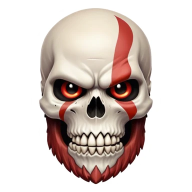 Kratos Skull sticker