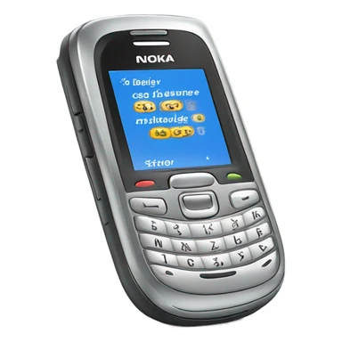 bejeweled nokia cellphone with text messages sticker