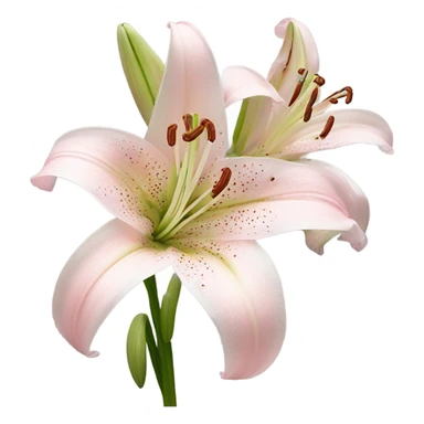 light pink lilium sticker