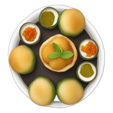 pani puri indian dish sticker