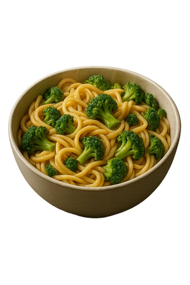bowl di pasta e broccoli, iperrealistico 4k sticker