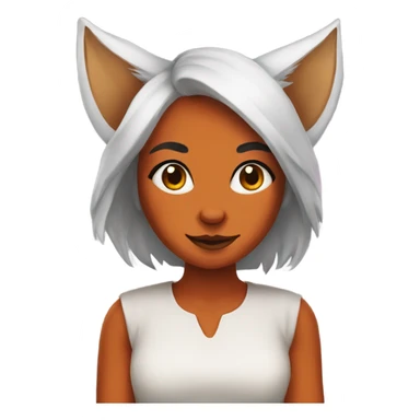 Fox girl sticker