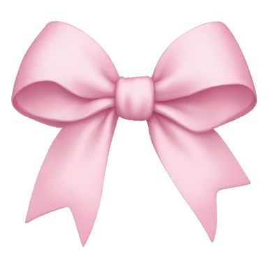 light pink bow sticker