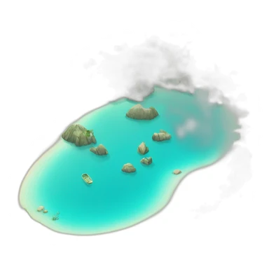 Île paradisiaque eau turquoise  sticker