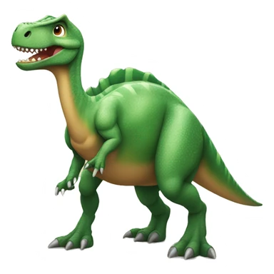 dinosaur with pareo using a po sticker