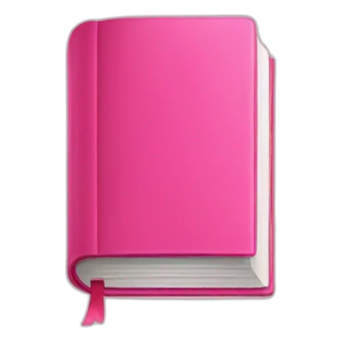 Pink book sticker