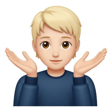 Person doing uwu hands sticker