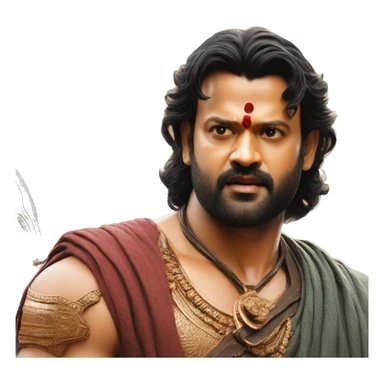 Prabhas in KALKI 2898 AD look and saying 27/06/2024 where are coming  sticker