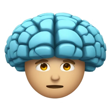un cerebro fuerte , con capa y brazos fuertes sticker