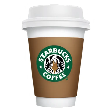 A starbucks coffee cup sticker