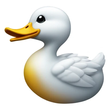 Duck lick glass sticker