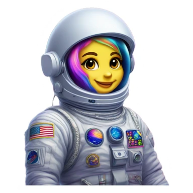 lisa frank in space sticker