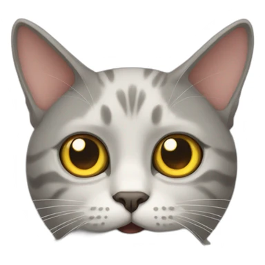 Cat with three eyes  sticker