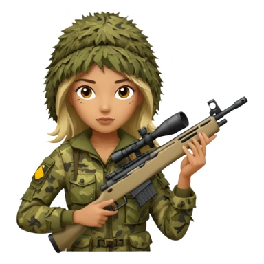 Sexy Girl sniper sticker
