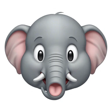 Cinematic Cute Yawning Elephant Portrait Emoji, Head tilted slightly with a dramatic, wide-open yawn, showcasing a soft, wrinkled gray hide with gently drooping ears and large, sleepy eyes, Simplified yet irresistibly adorable features, highly detailed, glowing with a soft, cozy glow, high shine, relaxed yet expressive, stylized with a touch of tender whimsy, bright and endearing, soft glowing outline, capturing the essence of a drowsy yet affectionate elephant, so drowsy it feels like it could stretch out of the screen and curl up for a nap! sticker