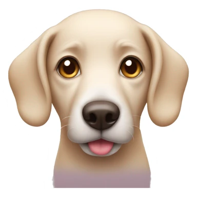 dog with heart eyes sticker
