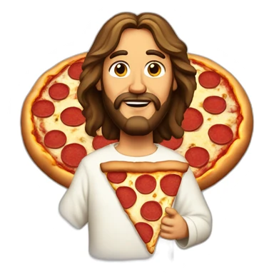 pizza jesus sticker