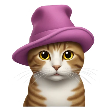 Cat with duck hat sticker