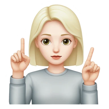 Mad person holding middle finger sticker