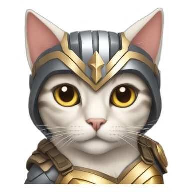 Wonder Woman cat sticker