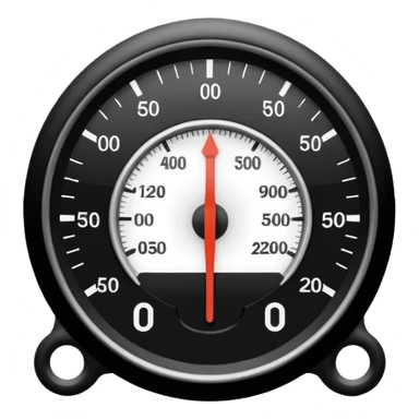 depth meter gauge emoji style, no numbers, simple and clear sticker
