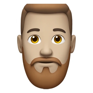 man with red Goatee sticker