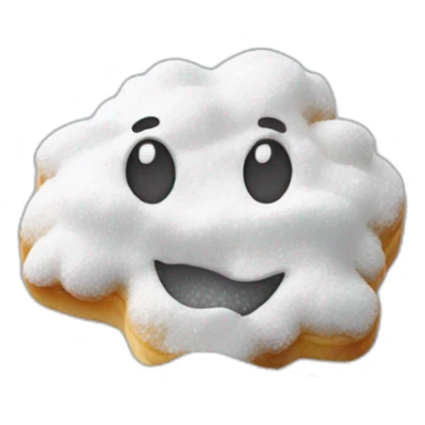 Powdered sugar sticker