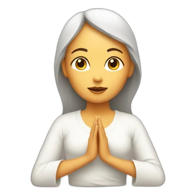 meditation girl sticker