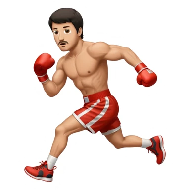 Rocky Balboa corriendo sticker