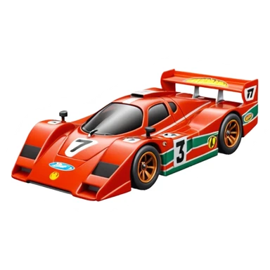Машинка HotWheels Mazda 787B в упаковке HotWheels. sticker