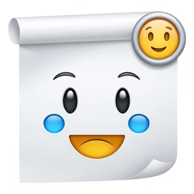 paper with test sticker