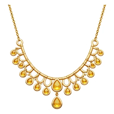 gold necklace sticker