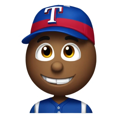 Texas rangers Baseball player turkey sticker