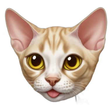 Devon rex drink coca sticker