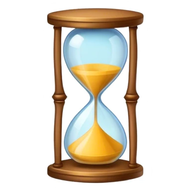 yellow hourglass sticker