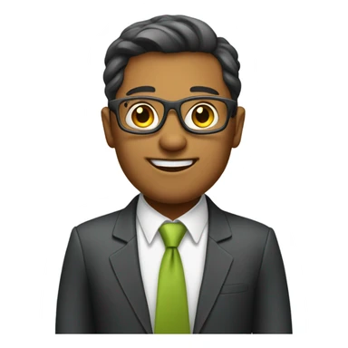 business exec in a tech company who is friendly sticker